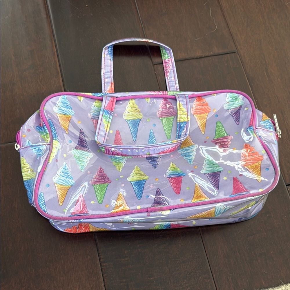Iscream Purple Ice Cream Cone Kids Toiletry Bag